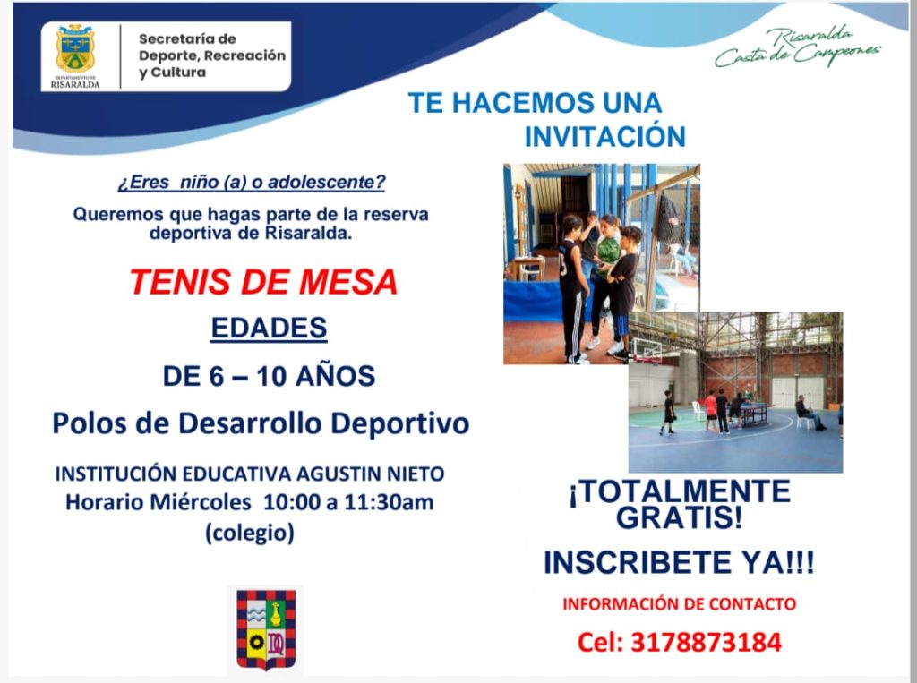 TENIS DE MESA EN NUESTRA INSTITUCIÓN